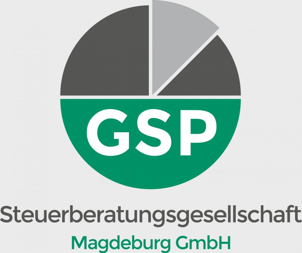 Logoentwicklung für  GSP Steuerberatungsgesellschaft Magdeburg GmbH 