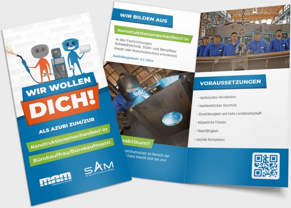 Faltblatt für  Maschinen- und Anlagenbau Magdeburg GmbH 