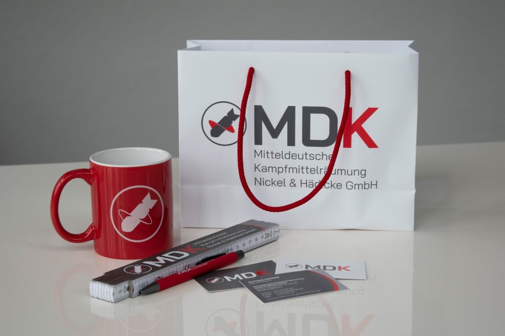 Werbeartikel für  MDK Mitteldeutsche Kampfmittelräumung Nickel & Hädicke GmbH 