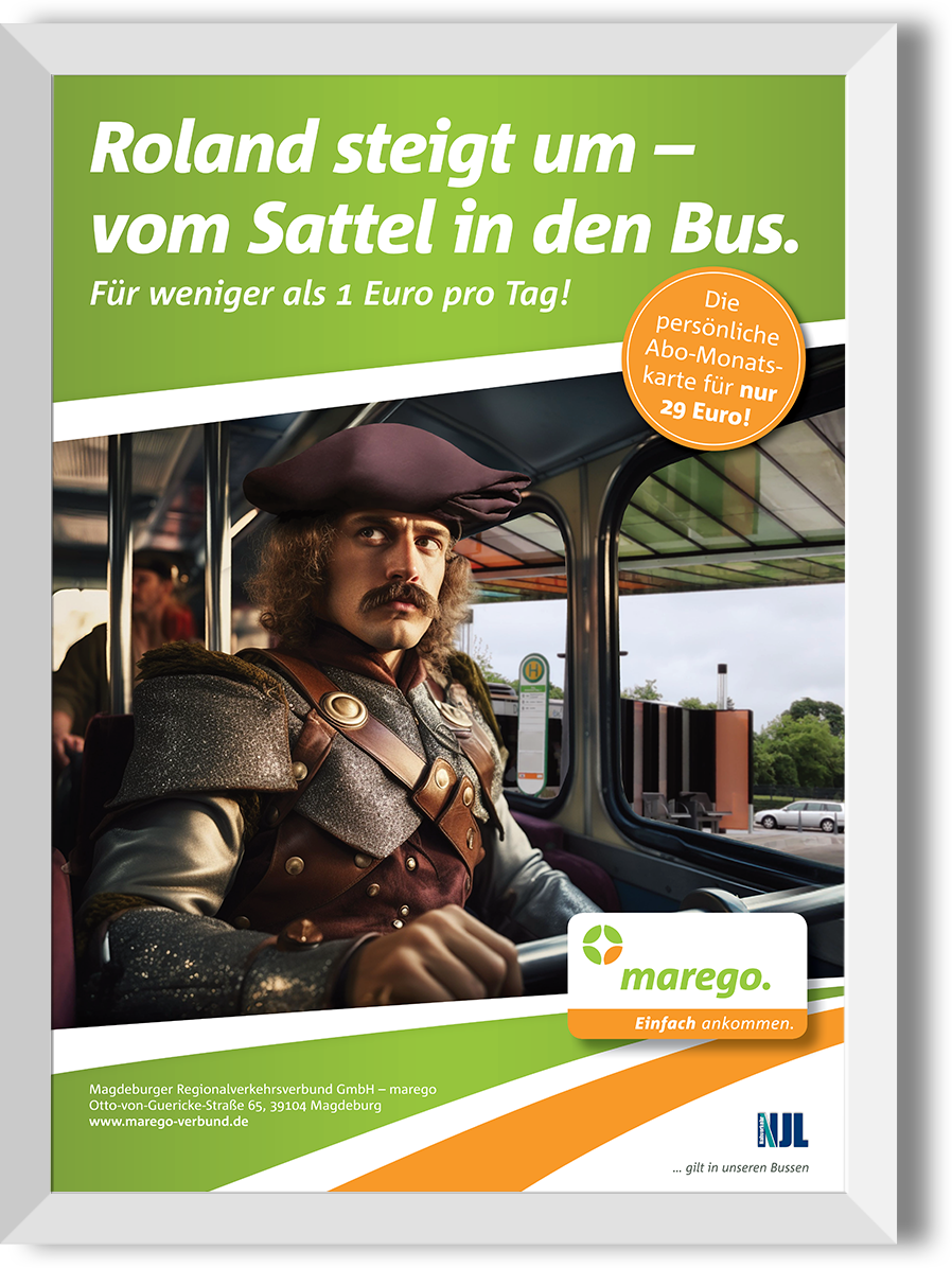 Plakat für  Magdeburger Regionalverkehrsverbund GmbH – marego 