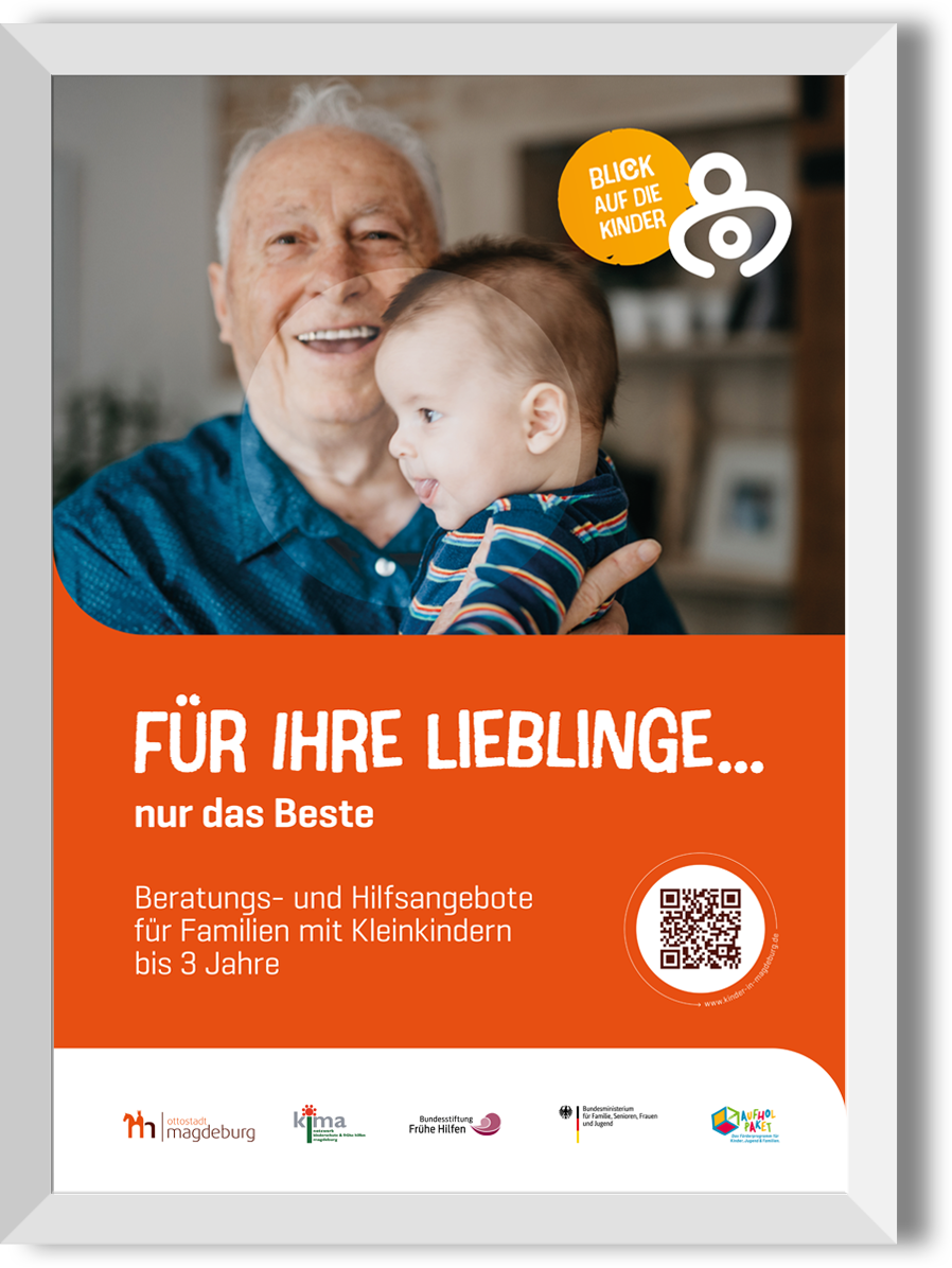 Plakate für  „Frühe Hilfen“ Jugendamt Magdeburg 