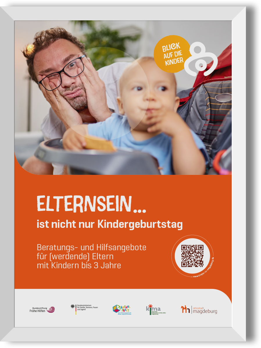 Plakate für  „Frühe Hilfen“ Jugendamt Magdeburg 